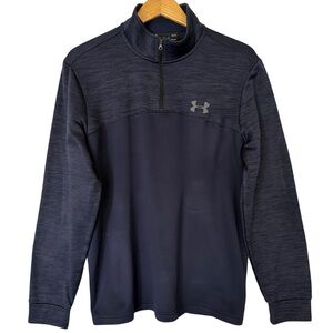 Under Armour Coldgear 1/4 Zip Pullover Size Large Blue